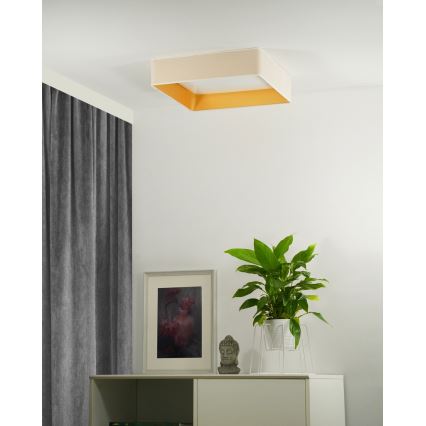 Brilagi - Стельовий LED світильник VELVET SQUARE LED/24W/230V кремовий