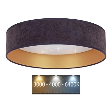 Brilagi - Стельовий LED світильник VELVET STAR LED/36W/230V ⌀ 55 см 3000K/4000K/6400K сірий/золотий
