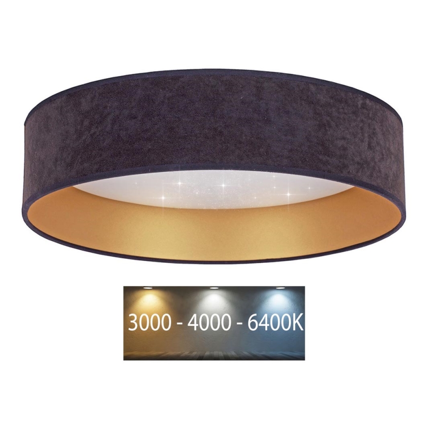 Brilagi - Стельовий LED світильник VELVET STAR LED/36W/230V ⌀ 55 см 3000K/4000K/6400K сірий/золотий