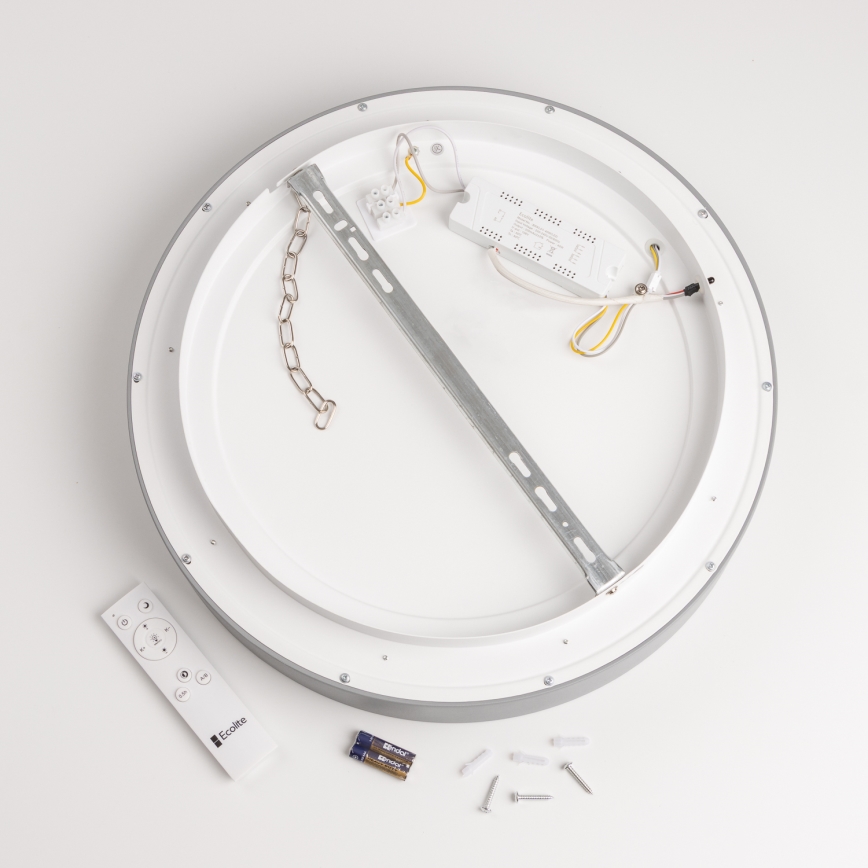 Brilagi - Стельовий LED світильник з регулюванням яскравості FALCON LED/40W/230V 3000-6500K сірий + дистанційне керування