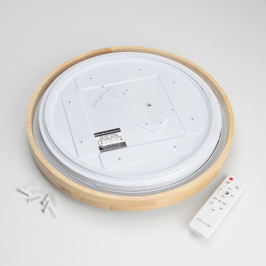 Brilagi - Стельовий LED світильник з регулюванням яскравості PINE LED/24W/230V 3000-6500K + дистанційне керування