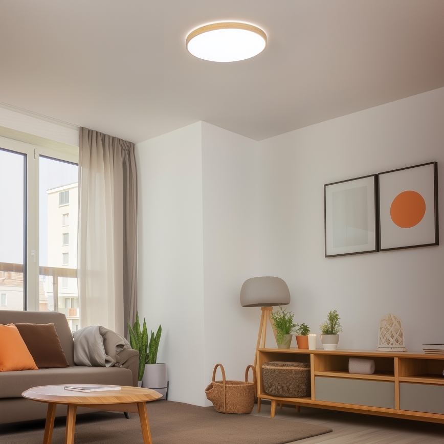 Brilagi - Стельовий LED світильник з регулюванням яскравості PINE LED/60W/230V 3000-6500K + дистанційне керування