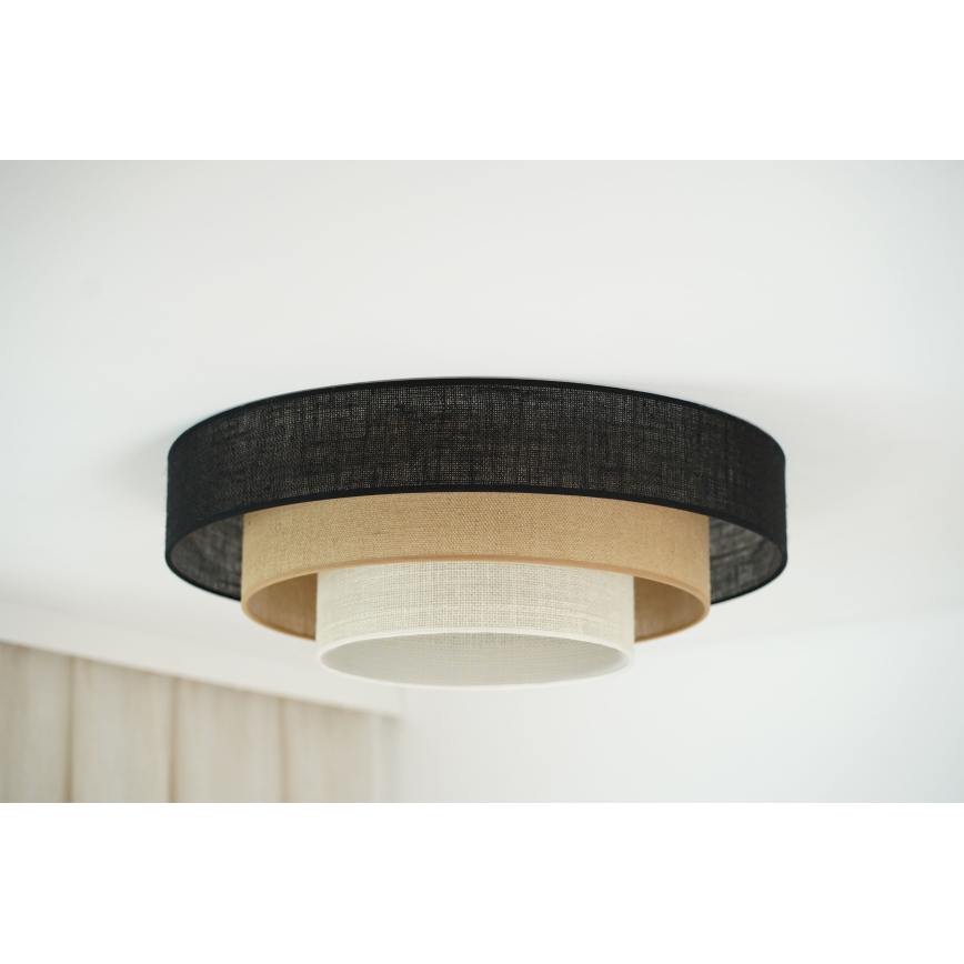 Brilagi - Стельовий світильник ASPEN LUNETA LED/12W/230V діаметр 60 см 3000K/4000K/6400K чорний/бежевий/кремовий