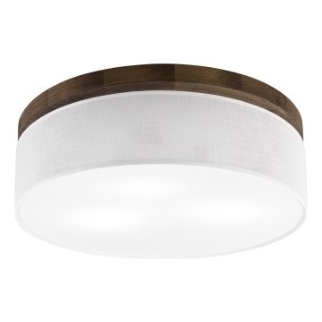 Brilagi - Стельовий світильник BELLADONNA 3xE27/15W/230V діаметр 50 см білий/дуб