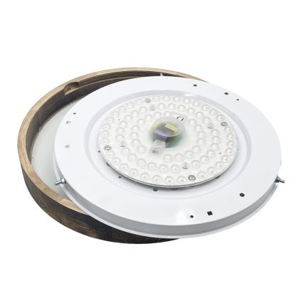 Brilagi - стельовий світильник CARVALHO SLIM SMOKEY 3xE27/60W/230V дуб, діаметр 47,5 см