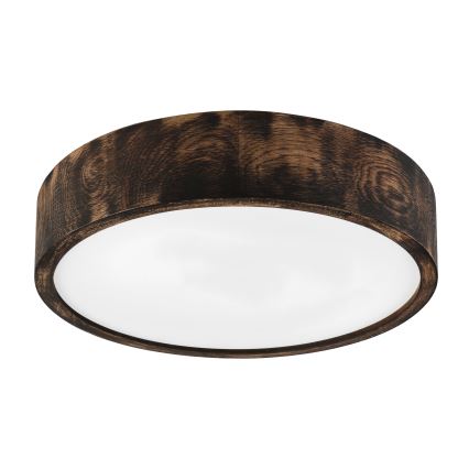 Brilagi - Стельовий світильник CARVALHO SMOKEY, 2xE27/60W/230V, дуб, діаметр 37,5 см