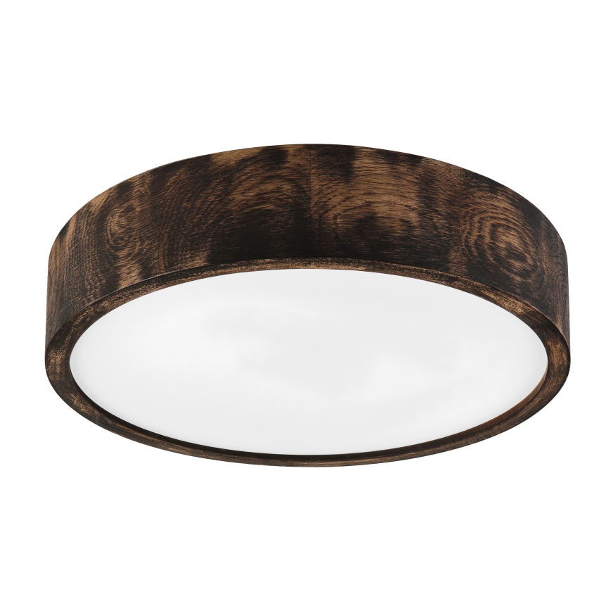 Brilagi - Стельовий світильник CARVALHO SMOKEY, 2xE27/60W/230V, дуб, діаметр 37,5 см