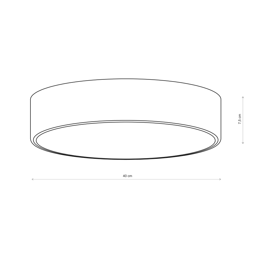 Brilagi - Стельовий світильник CLARE, 3xE27/24W/230V, діаметр 40 см, рожевий