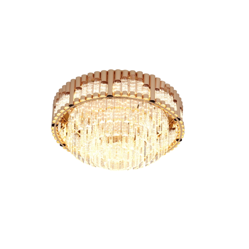 Brilagi - димований LED стельовий світильник CROWN LED/41W/230V 3000-6000K діаметр 48 см золотистий + пульт дистанційного керування