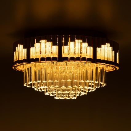 BRILAGI - димований LED стельовий світильник CROWN LED/41W/230V 3000-6000K діаметр 48 см золотистий + пульт дистанційного керування