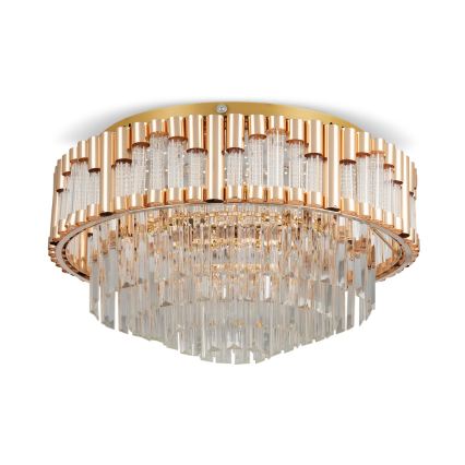 BRILAGI - димований LED стельовий світильник CROWN LED/41W/230V 3000-6000K діаметр 48 см золотистий + пульт дистанційного керування