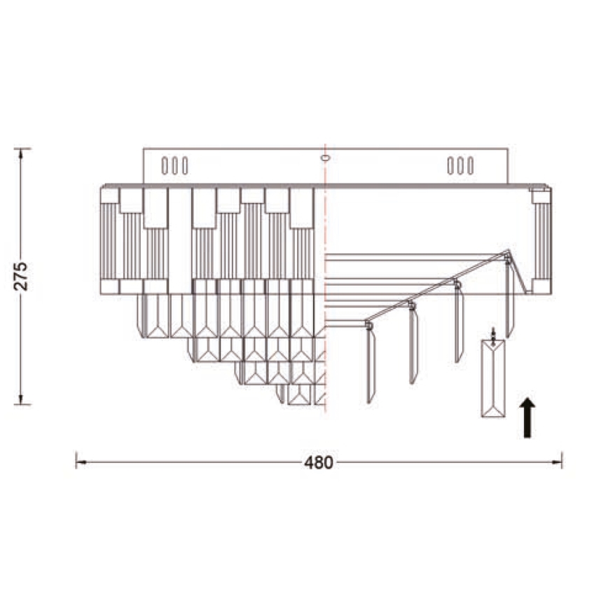 Brilagi - димований LED стельовий світильник CROWN LED/41W/230V 3000-6000K діаметр 48 см золотистий + пульт дистанційного керування