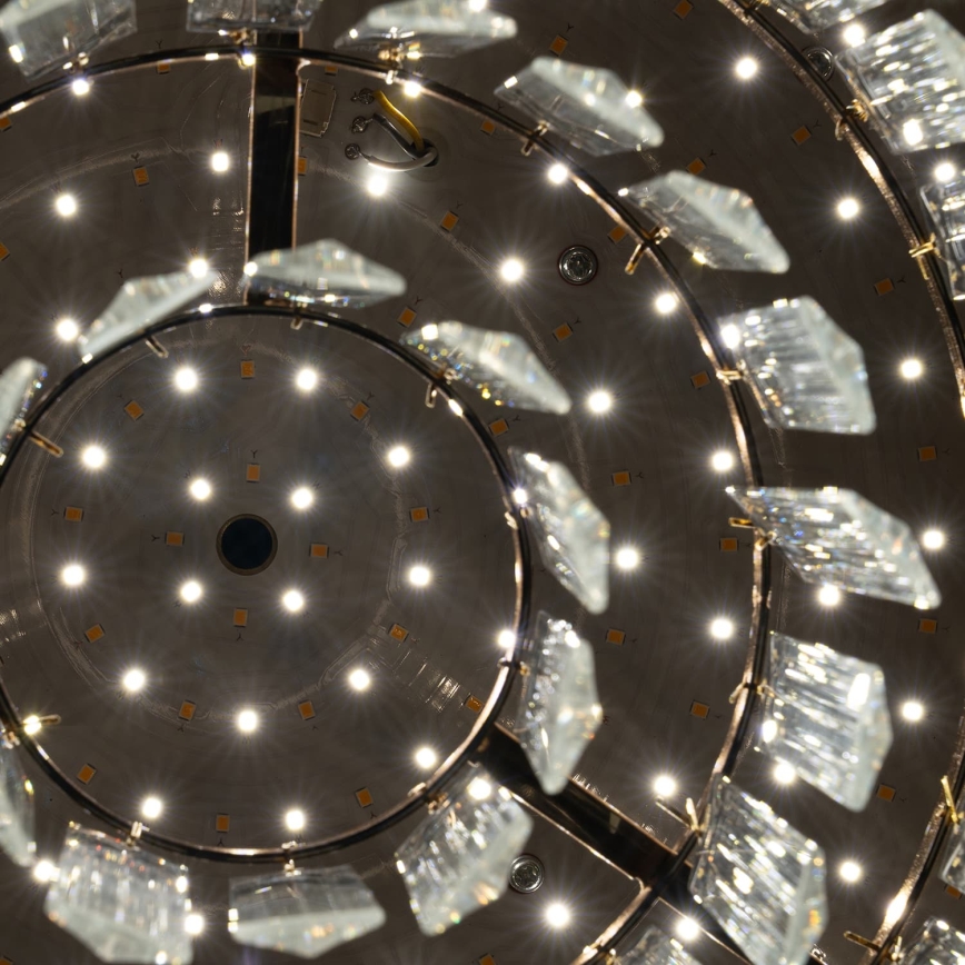 BRILAGI - димований LED стельовий світильник CROWN LED/41W/230V 3000-6000K діаметр 48 см золотистий + пульт дистанційного керування