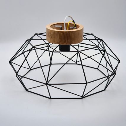 Brilagi - Стельовий світильник WOODY BASKET 1xE27/60W/230V діаметр 40 см дуб