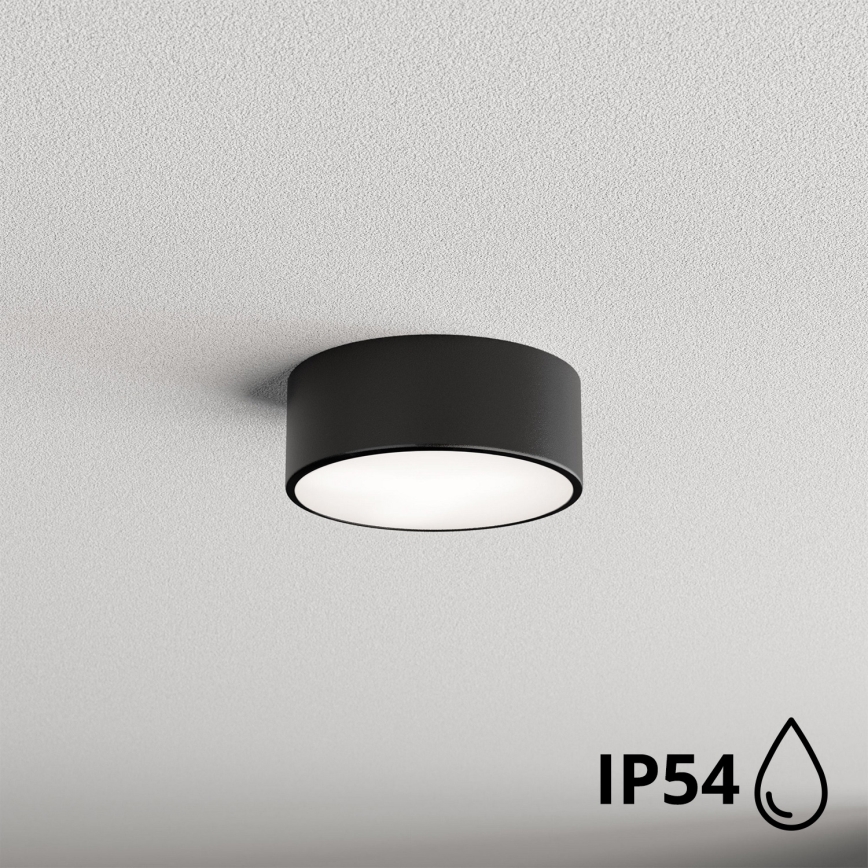 Brilagi - Стельовий світильник для ванної кімнати CLARE 1xE27/24W/230V діаметр 20 см IP54 чорний