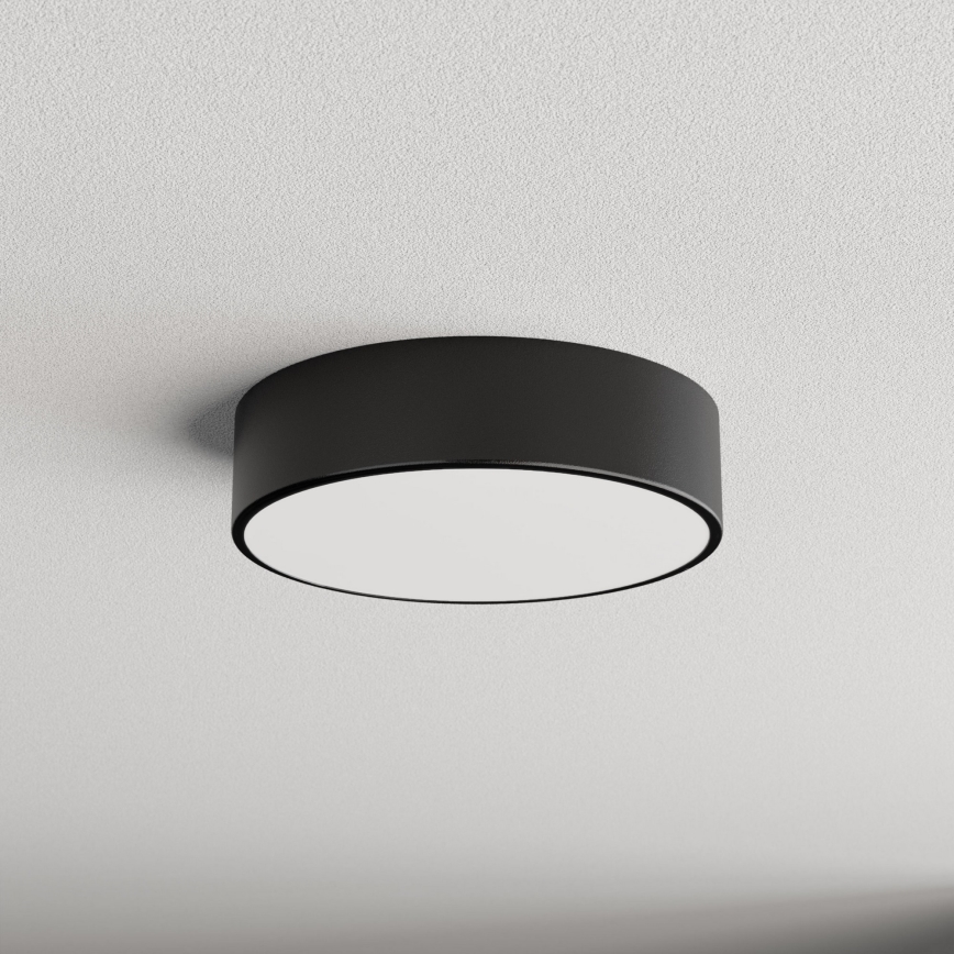 Brilagi - Стельовий світильник для ванної кімнати CLARE 2xE27/24W/230V діаметр 30 см чорний IP54