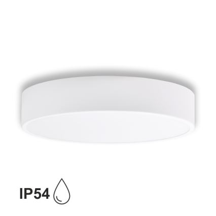 Brilagi - Стельовий світильник для ванної кімнати CLARE 3xE27/24W/230V діаметр 40 см білий IP54