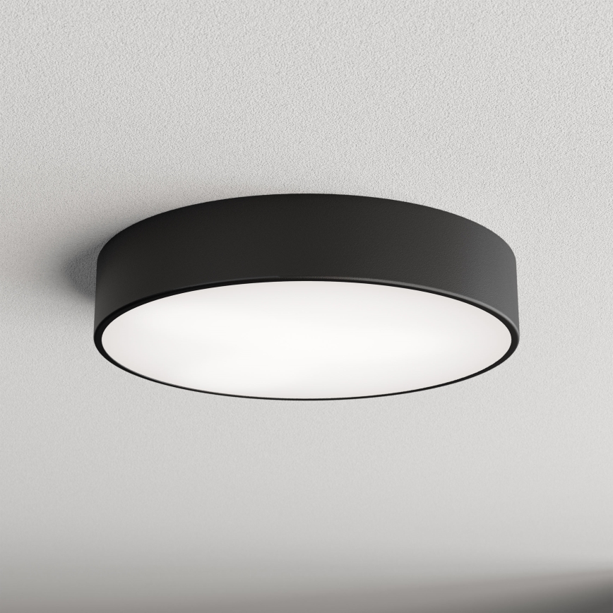 Brilagi - Стельовий світильник для ванної кімнати CLARE 3xE27/24W/230V діаметр 40 см чорний IP54