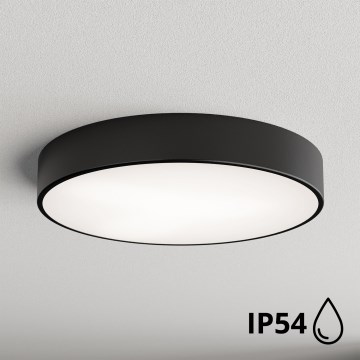 Brilagi - Стельовий світильник для ванної кімнати CLARE 4xE27/24W/230V діам. 50 см IP54 чорний