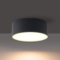 Brilagi - Стельовий світильник для ванної кімнати FORIS LED/14 Вт/230 В, діаметром 12 см, чорний, IP44