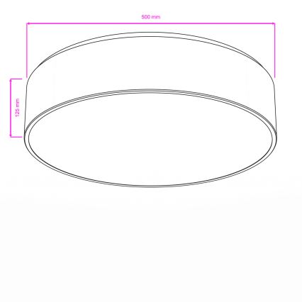 Brilagi - Стельовий світильник для ванної кімнати POOL 4xE27/15W/230V діаметр 50 см IP54 чорний