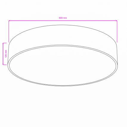 Brilagi - Стельовий світильник для ванної кімнати POOL 5xE27/15W/230V діаметр 60 см IP54 білий