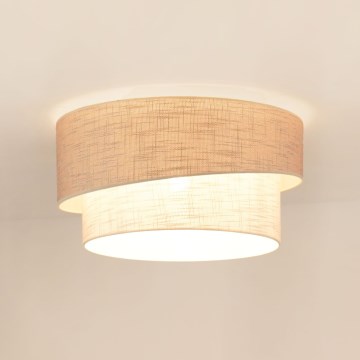 Brilagi - Стельовий світильник DOVER SHINE 1xE27/15W/230V діаметр 50 см сірий/кремовий