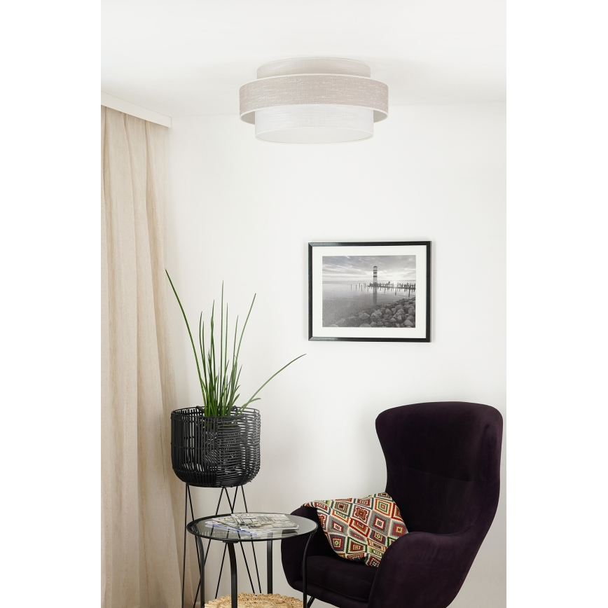 Brilagi - Стельовий світильник DOVER SPACE LED/12W/230V діаметр 50 см 3000K/4000K/6400K сірий/кремовий