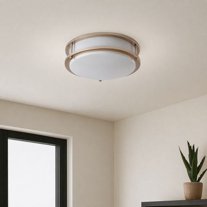 Brilagi - стельовий світильник ELARO 2xE27/40W/230V, діаметр 26 см, золотистий