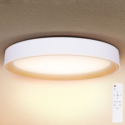Brilagi - Регульований LED стельовий світильник LARIOS LED/72W/230V 3000-6500K білий діам. 59 см + пульт дистанційного керування