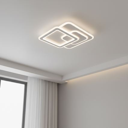 Brilagi - LED стельовий світильник з регульованою яскравістю MODERN LED/80W/230V 3000-6000K 52,5x52,5 cm + пульт дистанційного керування