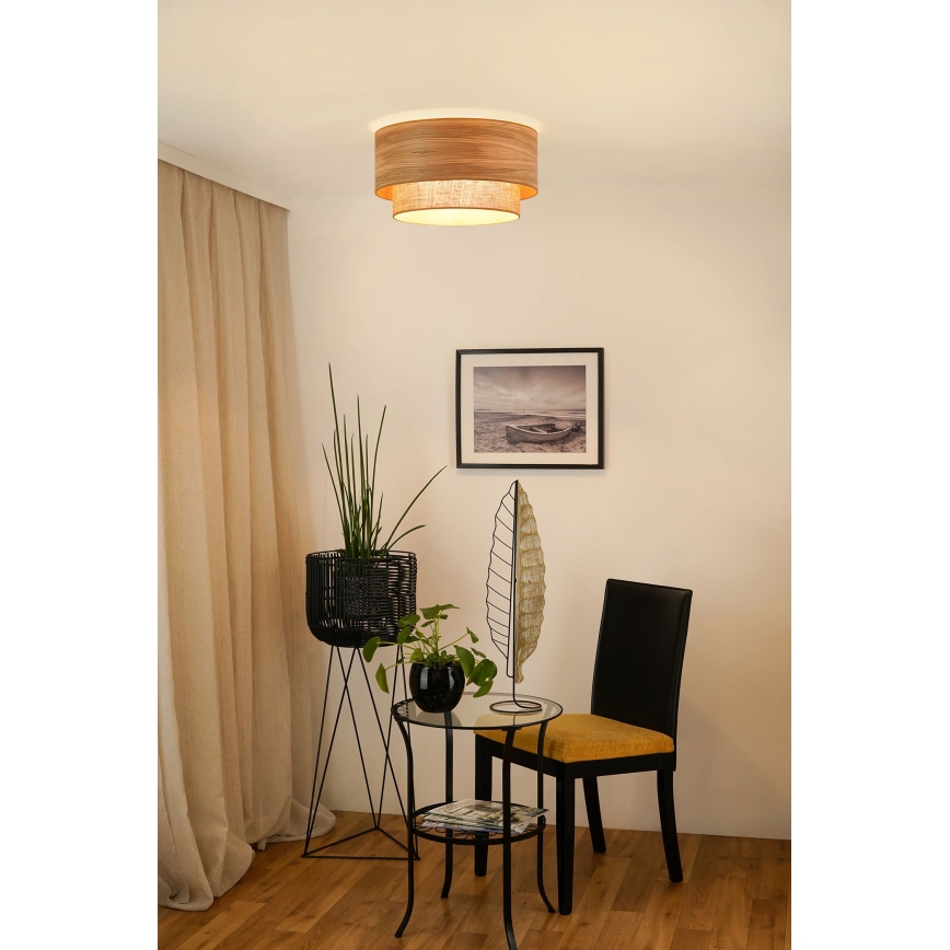 Brilagi - Стельовий світильник MONTANA BOHO 1xE27/15W/230V діаметр 45 см коричневий