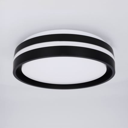 Брілагі - стельовий світильник НАОМІ ЛЕД/24 Вт/230 В, діаметр 28,5 см, чорний