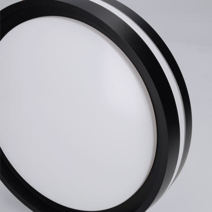 Брілагі - стельовий світильник НАОМІ ЛЕД/24 Вт/230 В, діаметр 28,5 см, чорний