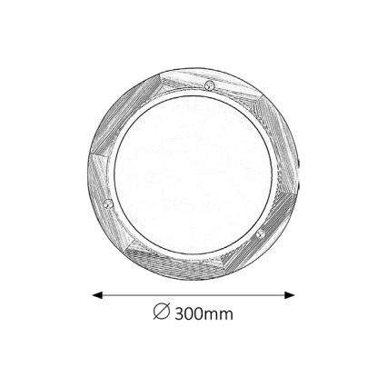 Brilagi - Стельовий світильник ORBIS 1xE27/60W/230V діаметр 30 см сосна