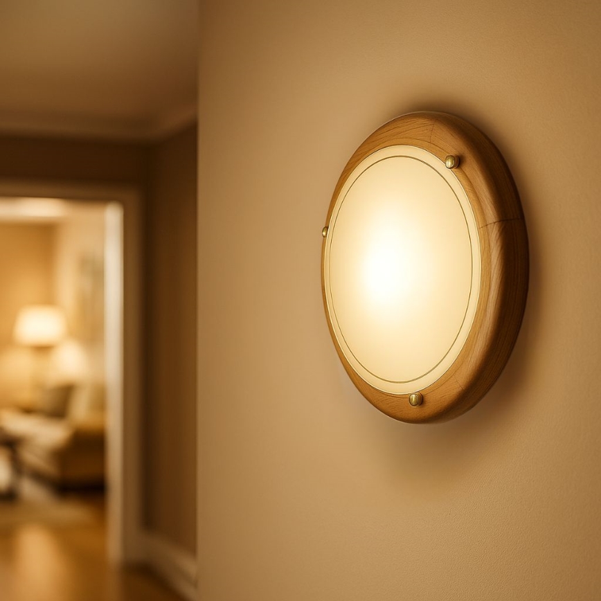 Brilagi - стельовий світильник ORBIS 1xE27/60W/230V діаметром 30 см сосна