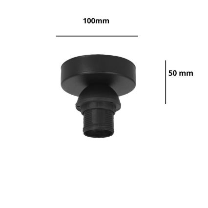 Брілагі - стельовий світильник ПАРТІ 1xE27/60W/230V діаметр 10 см чорний