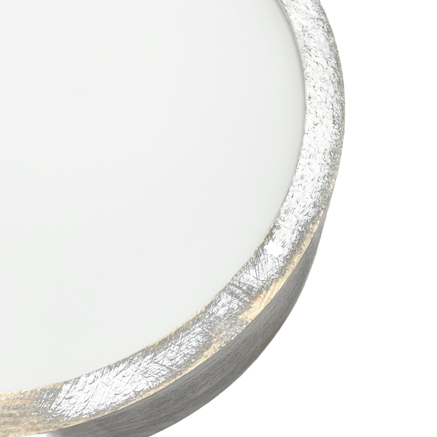 Brilagi - Стельовий світильник PINO 1xE27/15W/230V сосна/сріблястий діам. 27,5 см