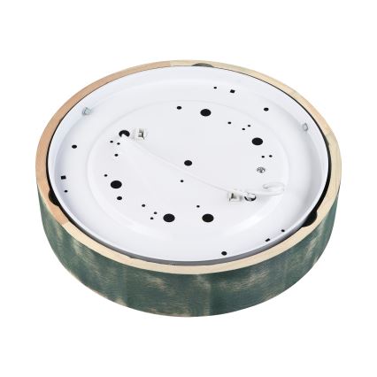 Brilagi - стельовий світильник PINO 2xE27/15Вт/230В сосна/зелений діаметр 37,5 см