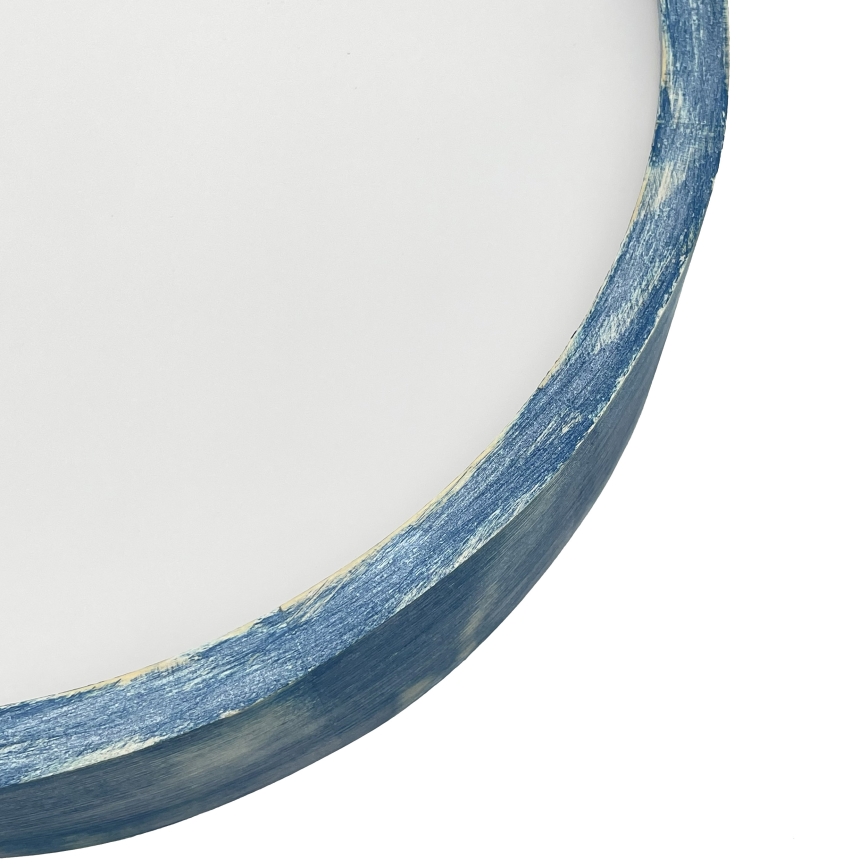 Brilagi - Стельовий світильник PINO 2xE27/15W/230V сосна/синій діам. 37,5 см