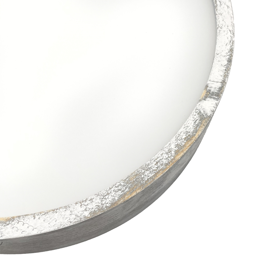 Брілагі - стельовий світильник ПІНО 2xE27/15W/230V сосна/сріблястий, діаметр 37,5 см