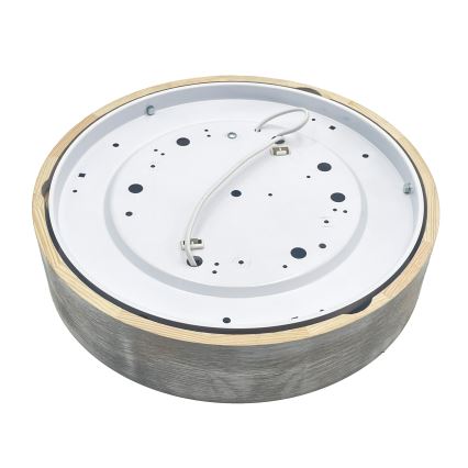 Брілагі - стельовий світильник ПІНО 2xE27/15W/230V сосна/сріблястий, діаметр 37,5 см