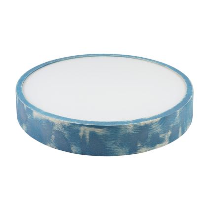 Brilagi - Стельовий світильник PINO 3xE27/15W/230V сосна/синій діаметр 47,5 см