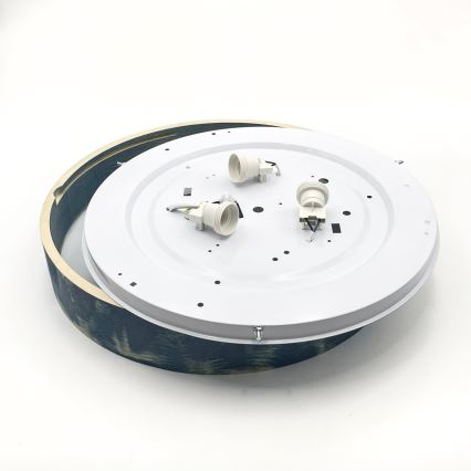 Brilagi - Стельовий світильник PINO 3xE27/15W/230V сосна/синій діаметр 47,5 см