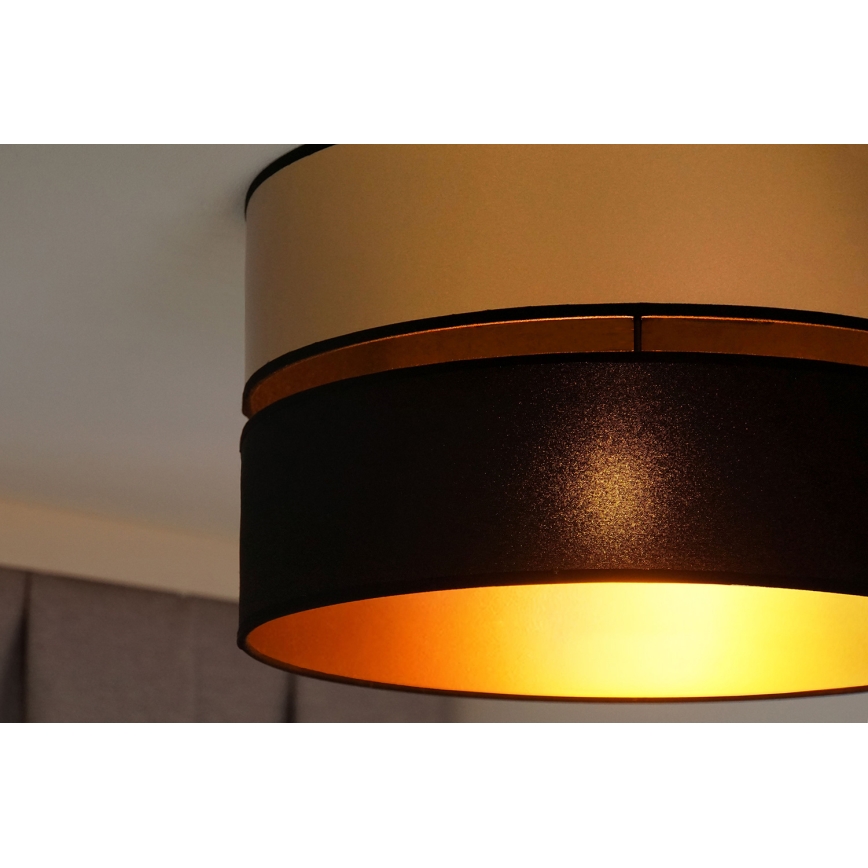Brilagi - Стельовий світильник ROYAL 1xE27/15W/230V діаметр 40 см чорний/золотий