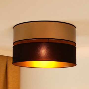 Brilagi - Стельовий світильник ROYAL 1xE27/15W/230V діаметр 40 см чорний/золотий