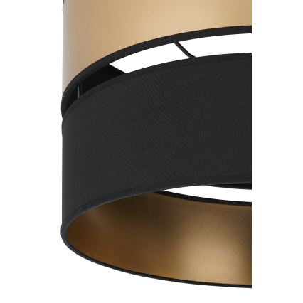 Brilagi - Стельовий світильник ROYAL 1xE27/15W/230V діаметр 40 см чорний/золотий