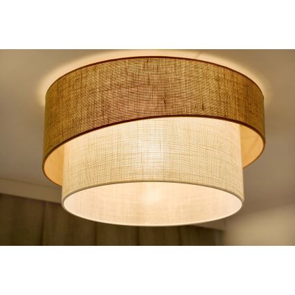 Brilagi - Стельовий світильник SHINE 1xE27/15W/230V діаметр 50 см бежевий/кремовий