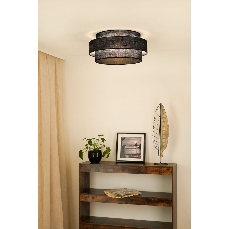 Brilagi - Стельовий світильник SPACE YUTE LED/12W/230V діаметр 50 см 3000K/4000K/6400K чорний