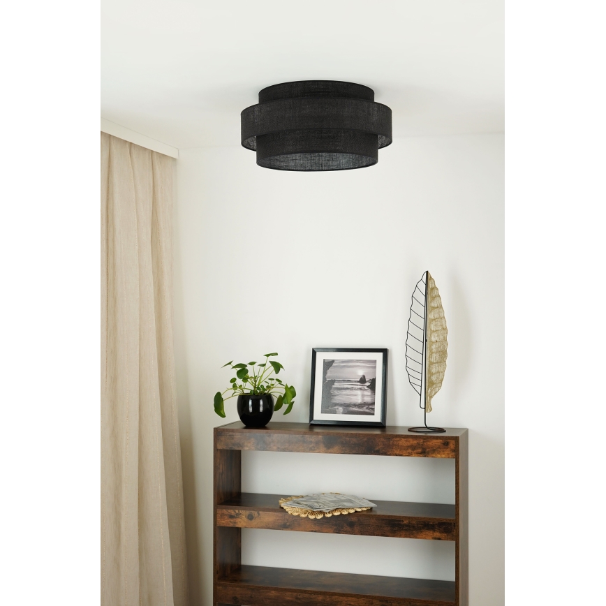 Brilagi - Стельовий світильник SPACE YUTE LED/12W/230V діаметр 50 см 3000K/4000K/6400K чорний